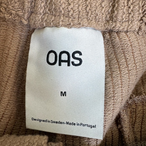 OAS Brown Cleo Textured Shorts in Medium - Picture 9 of 10